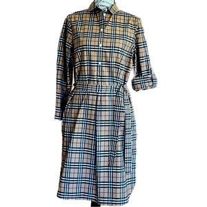 Genuine Burberry shirt dress. Pristine condition.